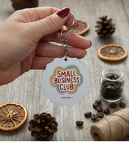 Kişiye Özel Small Business Club Anahtarlık Yeni İş Yeri Açılışı Hediyesi
