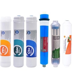 Sulook Kapalı Kasa Su Arıtma Cihazı 6 Lı Inline Filtresi Seti 6 Aşamalı Lg & Kuno Membran