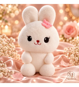 Mirellora Beyaz Peluş Tavşancık 27 cm