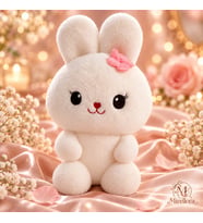 Mirellora Beyaz Peluş Tavşancık 27 cm
