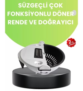 Ergonomik Sebze Rendeleyici Ve Süzgeç Hazneli Dilimleyici