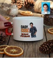 Kişiye Özel Karikatürlü Babaya Hediye Daddy Cool Lüks Fincan Babalar Günü Hediyesi