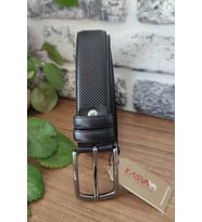 3.5 Cm Klasik Siyah Battal Orijinal Vidala Deri