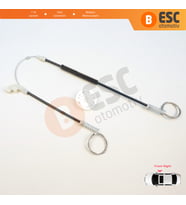 Mitsubishi Carisma DA 1995-2006 4/5 Kapı MR912460 için Ön Sağ Cam Kriko Tamir Seti