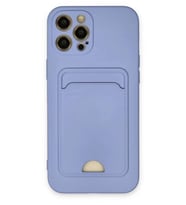 iPhone 12 Pro Max Kılıf Kelvin Kartvizitli Silikon - Lila