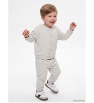 LCW baby Beyaz Bisiklet Yaka Erkek Bebek Takım