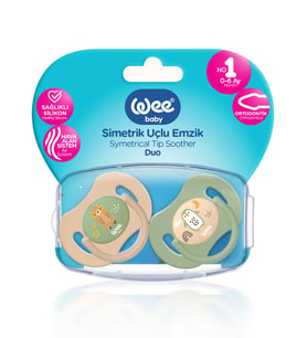 Wee Baby Duo Simetrik Uçlu Emzik 0-6 Ay No:1 - Standart