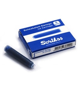 SCRIKSS DOLMA KALEM KARTUŞU 6'LI MAVİ