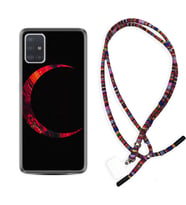 Samsung a71 A72 A73 A7 A9 2018 C7 C9 Kılıf Boyun Asklı Rasta Silikon Red Moons 1747