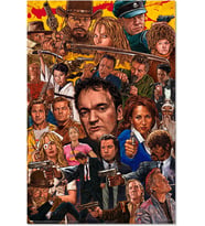 Erik Poster Pulp-Filme Sanatsal Baskı - Oturma Odası veya Yatak Odası Dekorasyonu - Dekorasyon Odası - Boyut 61 x 91 - Resmi Pulp Fan Ürünü