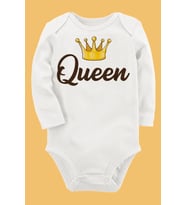 Organik Baskılı Pamuklu Unisex Bebek Body UZUNKOLE139