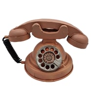 Dekoratif Nostaljik Çevirmeli Telefon Biblo - Vintage Tasarım
