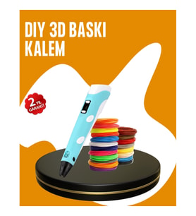 Mey İthalat® Yaratıcı Çizim ve Modelleme İçin Profesyonel 3D Yazıcı Kalem
