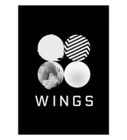 Bts - Siyah Kanatlı Defter Tablo Ahşap Poster Dekoratif Kod1576