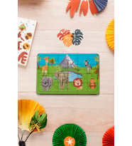 Ahşap 24'lü Yapboz Safari Puzzle