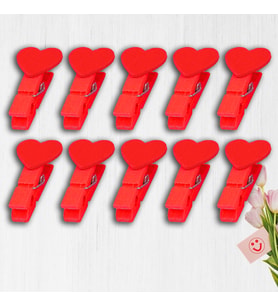 Kalpli Süs Mandalı 3,50 cm, 10 Adet - Kırmızı (STD)