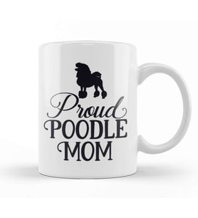 Poodle Mom 013 Kupa Bardak Porselen
