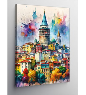 Kanvas Tablo Galata Kulesi İstanbul