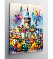 Kanvas Tablo Galata Kulesi İstanbul