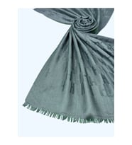 Işıl İpek - H Desen Kaşmir İpek Şal 75x190 cm (Koyu Gri)