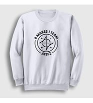 Presmono Unisex Beyaz 8 Makes 1 Team Ateez Sweatshirt 430333tt (Beyaz)