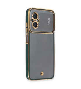 Xiaomi Poco M5 Kılıf Liva Lens Silikon - Yeşil
