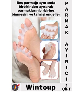 #ParmakAyırıcı Halluks Valgus Ortopedik Koruyucu Düzeltici Gece Aparat Silikon Ayak 5 Parmak Ayırıcı
