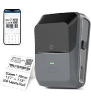 Powermaster PM-29886 Çok Amaçlı Bluetooth Destekli Taşınabilir Akıllı Termal Etiket Yazıcısı 55 Mm Adisyon Etiket Yazıcı