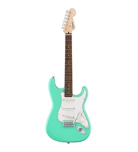 Squier 0379600549 Debut Stratocaster Elektro Gitar (Sea Foam Green)  Deniz Köpüğü Yeşili Hafif Gövde ve Rahat Çalım