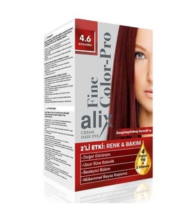 Alix Kit Saç Boyası Color Pro 4.6 Ateş Kızılı