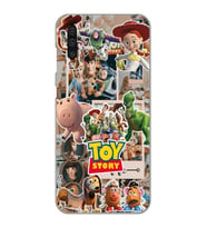 Samsung Galaxy A50 - A30S Uyumlu Toy Story Kolaj Tasarımlı Şeffaf Telefon Kılıfı