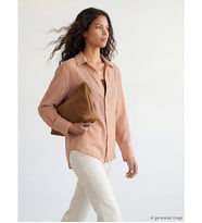 LCW Modest Pembe Regular Fit Kadın Gömlek