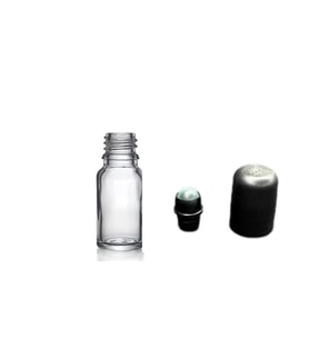 20ml şeffaf cam şişe roll-on şişe, 12 adet, bilye başlıklı şişe, cam şişe, roll-on şişesi