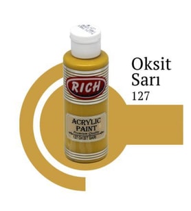 Rich Master Akrilik Boya 120 cc. 127 Oksit Sarı 