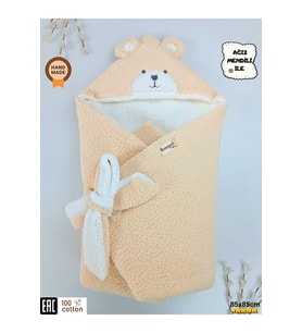 KIŞLIK KALIN KIZ ERKEK BEBEK BATTANİYESİ & DIŞ KUNDAK WELSOFT PELUŞ - AYICIK KULAKLI