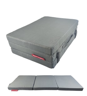 XPERMATE MaxiSafe Pro Şantiye Yatağı 80x180x8 cm Fermuarlı İşçi Yatağı Sünger Yatak Antrasit