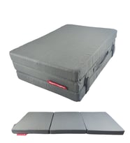 XPERMATE MaxiSafe Pro Şantiye Yatağı 80x180x8 cm Fermuarlı İşçi Yatağı Sünger Yatak Antrasit