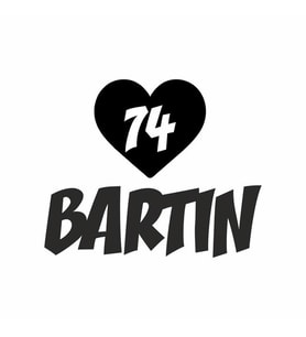 Kalpli 74 Bartın Araba Sticker siyah 20x15 CM (Siyah)