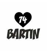 Kalpli 74 Bartın Araba Sticker siyah 20x15 CM (Siyah)