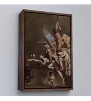 Çerçeveli Roberto Ferri'in Kırık Zevkler İsimli Eseri Duvar Tablosu (Altın)