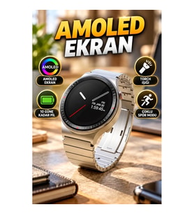 AMOLED Ekranlı Akıllı Saat – 10 Güne Kadar Pil ve Torch Işığı