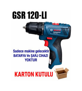 Gsr 120 Li SOLO Darbesiz Akülü Vidalama
