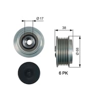 GATES OAP7185 Alternator Kasnagi 2741533050 3732125301