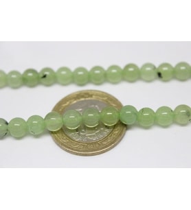 Prehnit (Prinayt) Taşı YARIM Dizi 6mm (18cm uzunluğundadır)