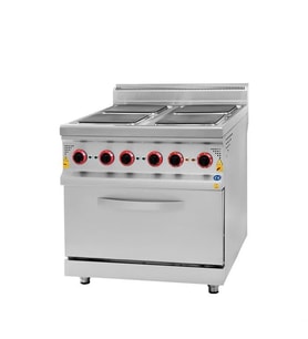 CSA Karacasan 900 Seri Elektrikli Dört Göz Kuzineli Ocak80x90x85Cm