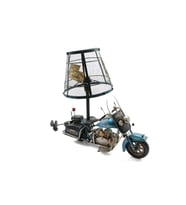 C1621 DEKORATİF METAL ABAJUR MOTORSİKLET BİBLO
