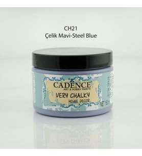 Cadence Very Chalky Home Decor Mobilya Boyası 150 ml. CH-21 ÇELİK MAVİ 