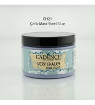 Cadence Very Chalky Home Decor Mobilya Boyası 150 ml. CH-21 ÇELİK MAVİ 