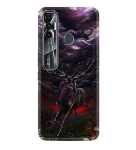 Tecno Spark 6 6 Go 8C 8 Pro 7 7 Spark 9 Pro Kılıf Desemli Silikon Dark Deer 1786