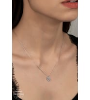 SWAROVSKİ CRYSTAL KALP  925 AYAR GÜMÜŞ KOLYE